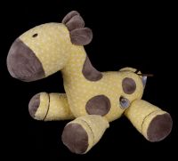 Carters Just One Year JOY Giraffe Dots Yellow Musical Waggy Plush Lovey